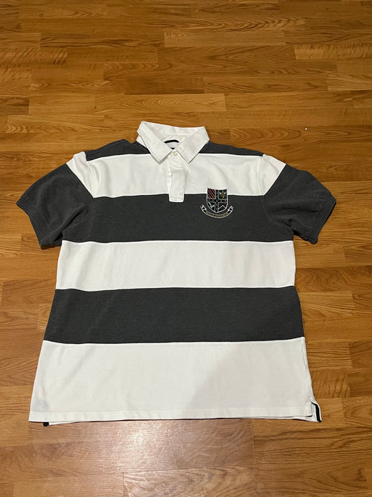 Nautica Striped Pique Polo Shirt Mens Size: XXL