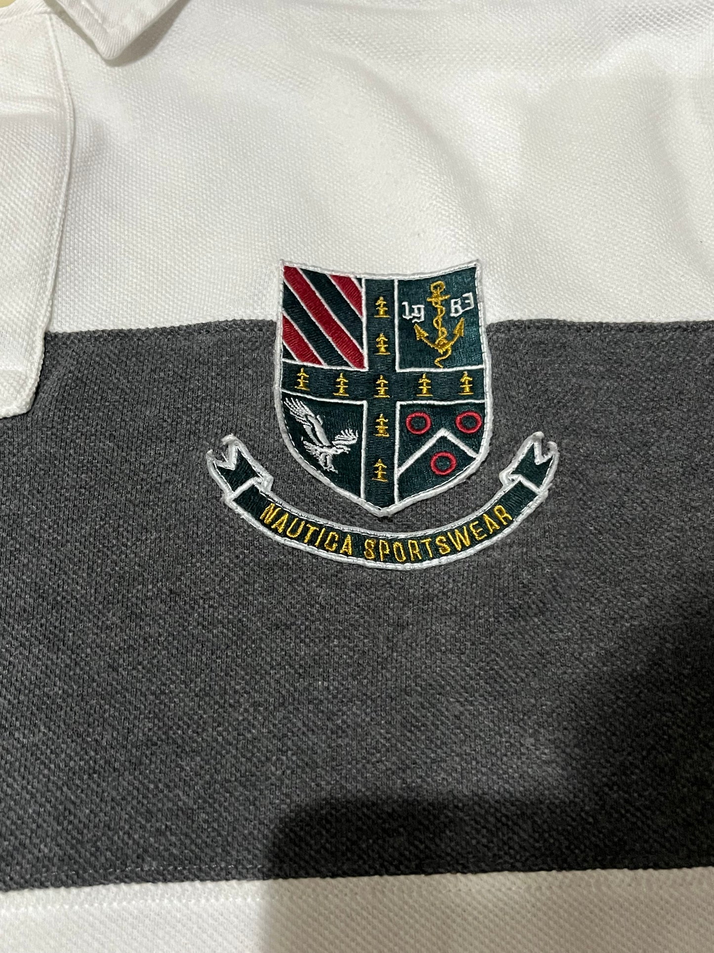 Nautica Striped Pique Polo Shirt Mens Size: XXL