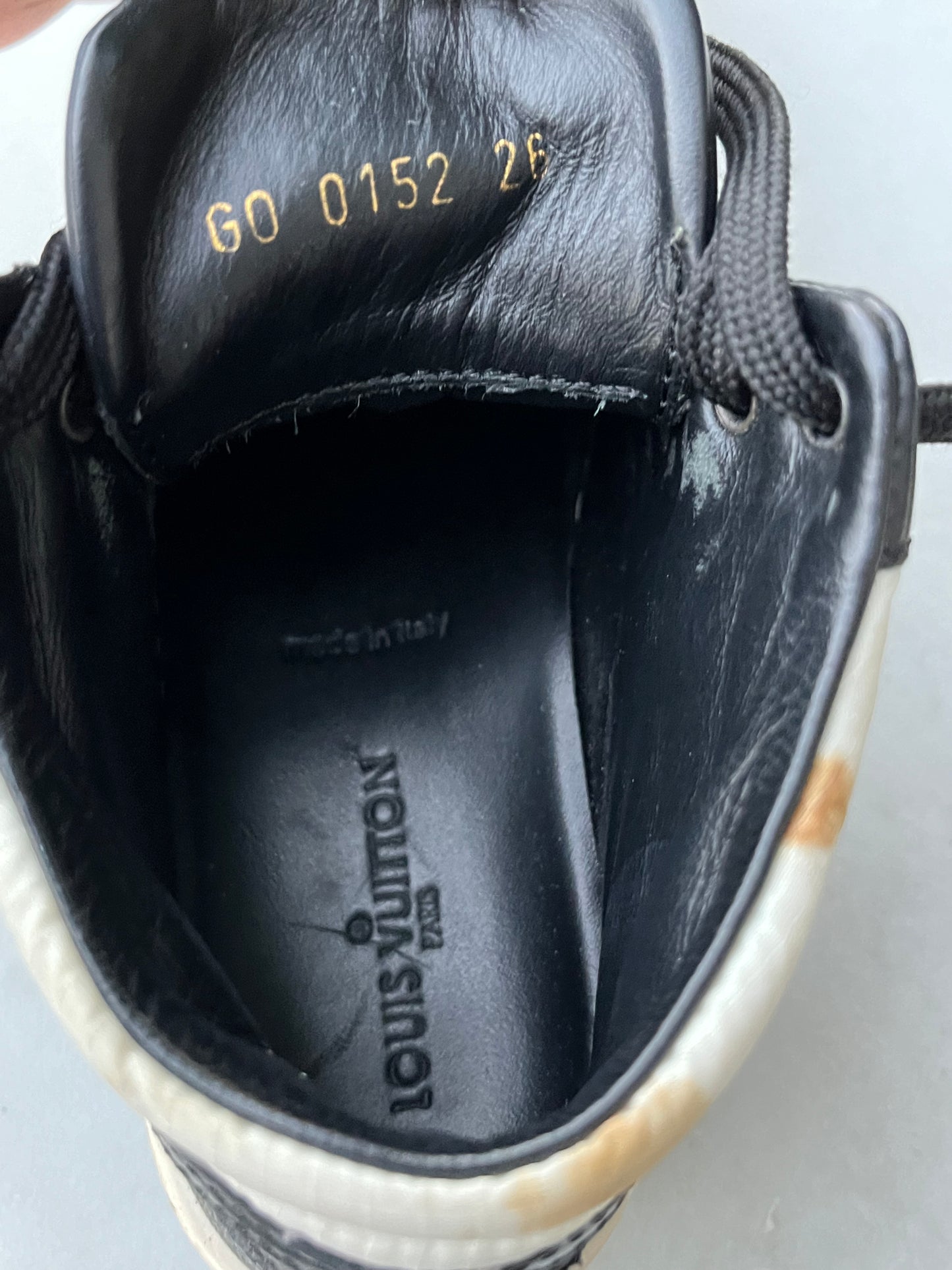 Louis Vuitton High Trainer Shoes Toddler Boys Size: 26 (US-9C)