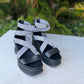 Sorel Joanie III Sports Strap Wedge Sandals Womens Size: 8.5