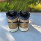 Nike Air Jordan 1 Black/Mettalic Gold Mid Basketball Shoes Boys Size: 13C