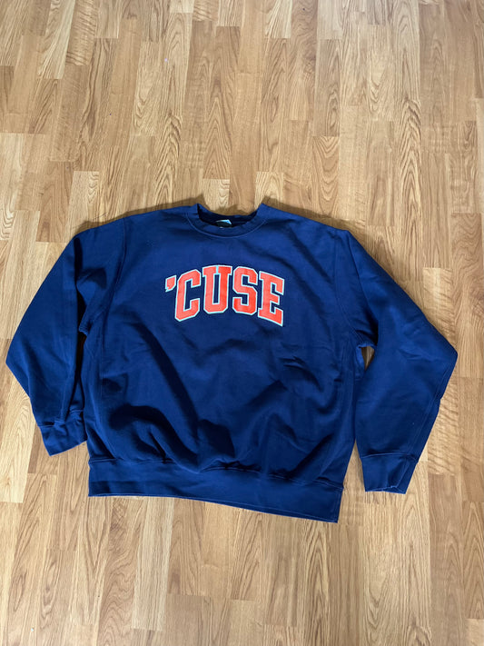 Syracuse Orange Vintage Sweatshirt by MV Sports Unisex Size (Mens XL) (Womens XXL)