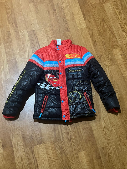 Disney Store Cars Lighting McQueen Puffer Jacket Boys Size:  9/10