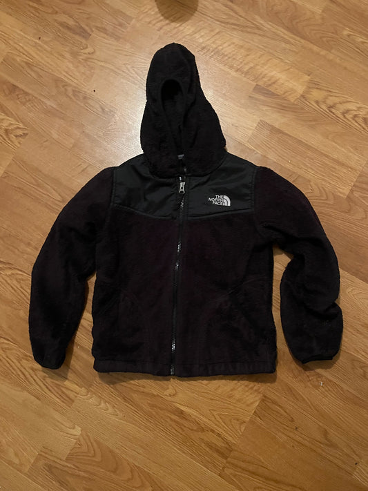 The North Face Hooded Full-Zip Fleece Jacket Size: Small (7-8)