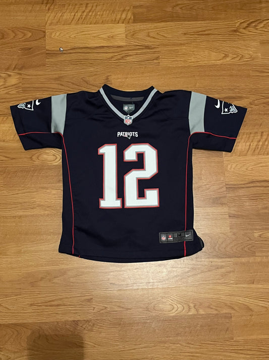 New England Patriots Tom Brady Football Jersey by Nike Youth Size: Small (5/6)