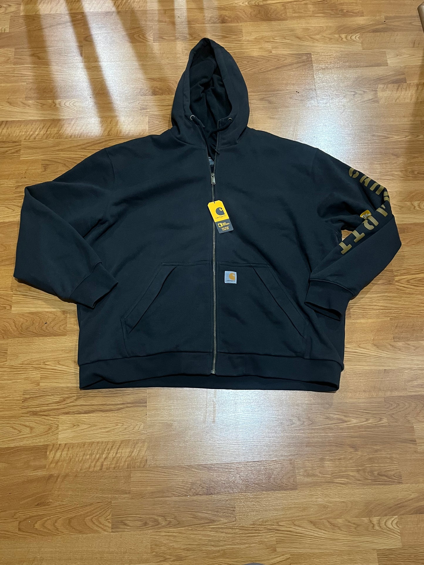 Carhartt Rain Defender Fleece Lined Graphic Full Zip Sweatshirt Mens Size: 2XL