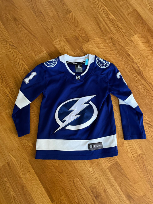 Tampa Bay Lightning Brayden Point Hockey Jersey Youth Boys Size: Small
