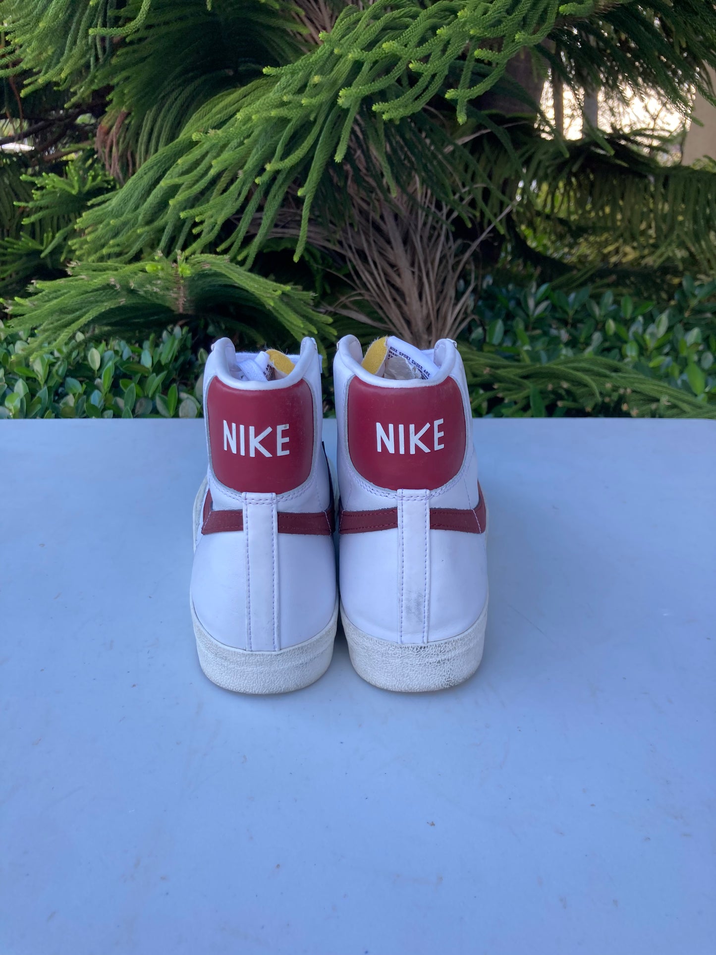 Nike Blazer Mid '77 White Team Red Sail Shoes (Mens)